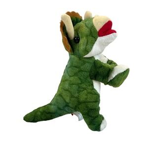 Wild Republic Wrist Huggers Triceratops 8" Plush Toy Slap Bracelet 2017